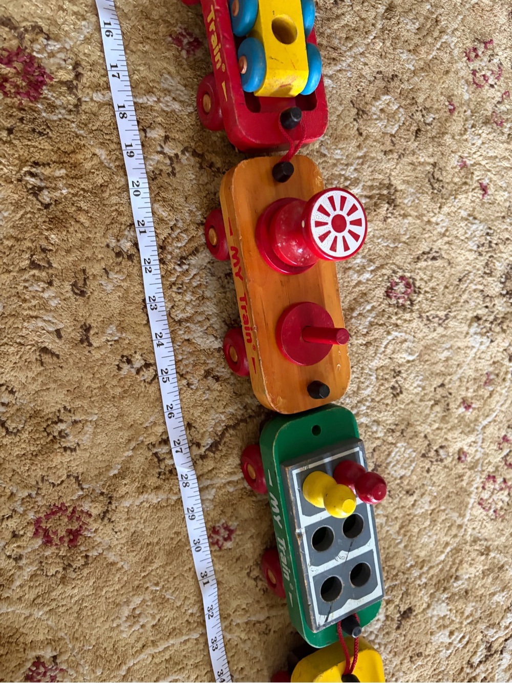 The Montgomery Schoolhouse Inc. Vermont My Train wooden set with pieces - Picture 5 of 16